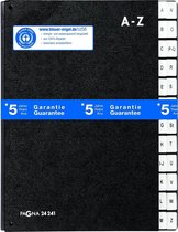 PAGNA - Lessenaarordner Sorteermap 24-tabs A-Z - Zwart - Hardkarton - A4