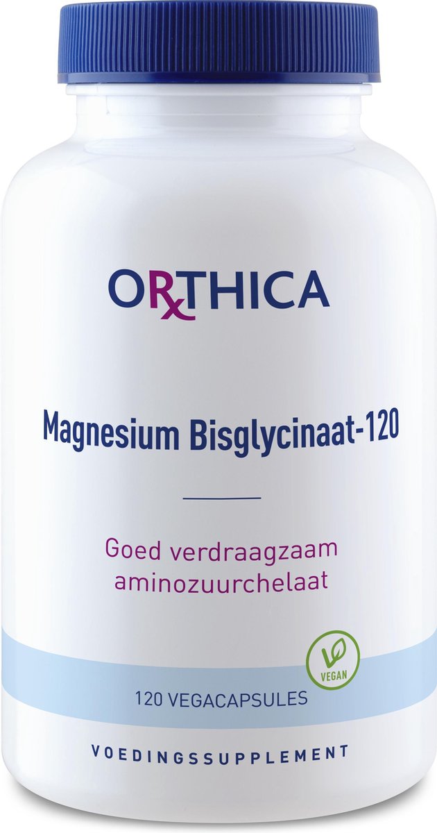 Daar Stiptheid horizon Orthica Magnesium Bisglycinaat-120 (magnesium) - 120 Capsules | bol.com