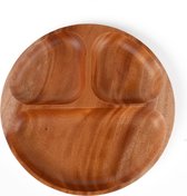 Khaya - houten bord voor hapjes, fondue, gourmet & kids - vegan - duurzaam