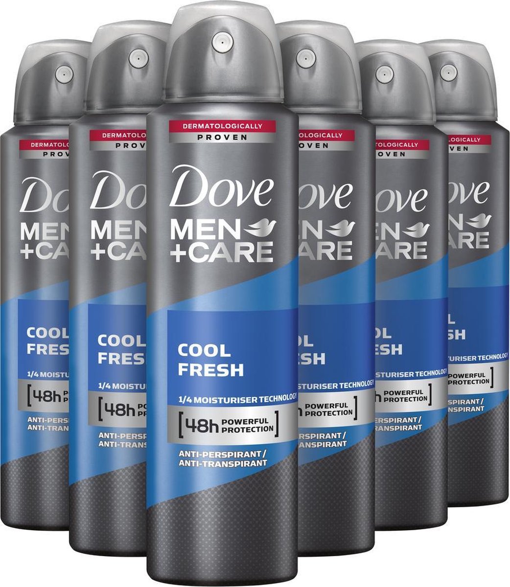 Dove Men+Care Cool Fresh Deodorant Spray - 6 x 150ml - Voordeelverpakking