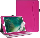 Dasaja -  iPad 10.2 inch (2019 / 2020 / 2021) stevige hoes - met opbergruimte – 3 standen - met pencil houder – Roze