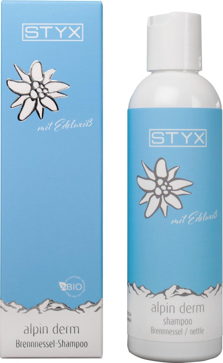 Alpin Derm Brandnetel shampoo met edelweiss 200ml