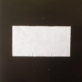 Etiket 37x19mm rechthoek wit permanent - per doos van 25 rollen à 1000 etiketten