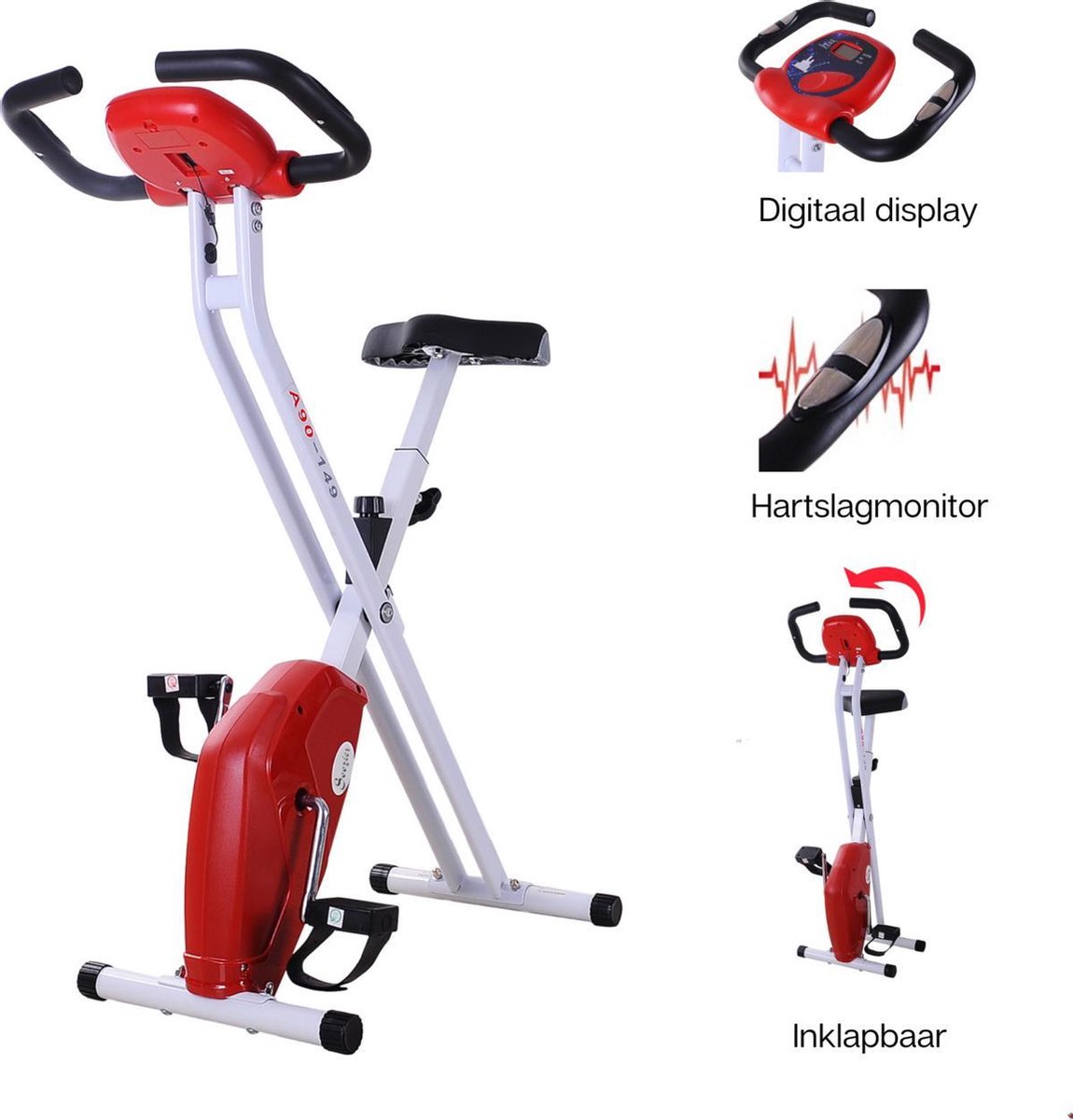 Hometrainer - Hometrainer fiets - Hometrainer - Fietstrainer Hartslagmeter |