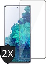 Screenprotector geschikt voor Samsung Galaxy S20 FE - Gehard Glas Beschermglas Tempered Glass Screen Protector - 2 Stuks