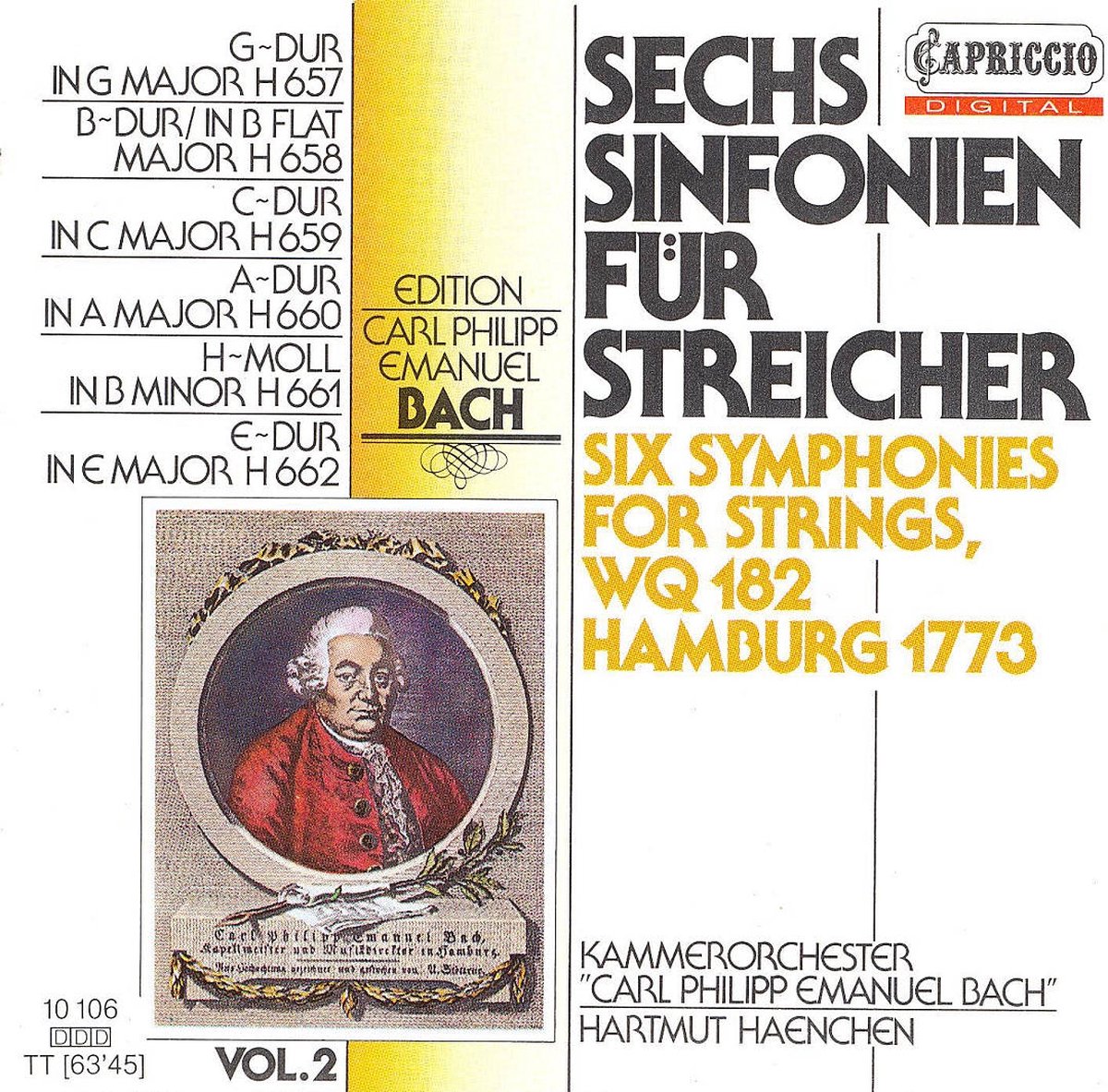 Six Symphonies For Strings And Continuo