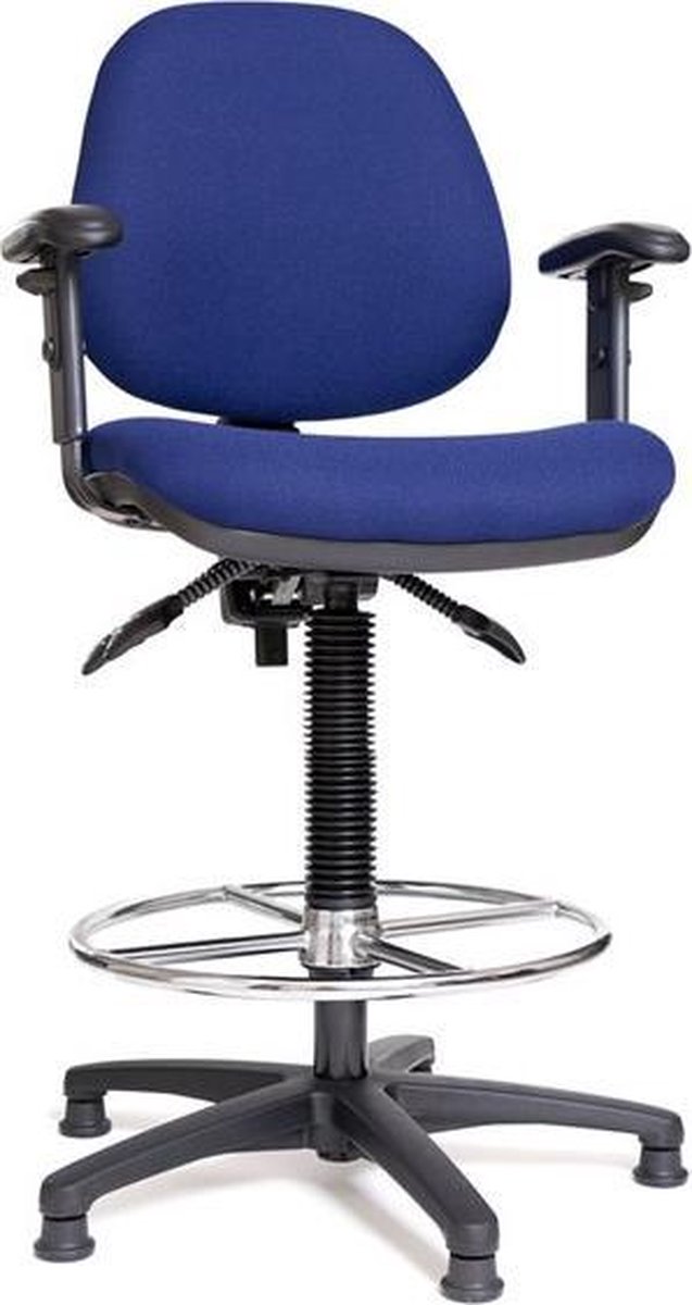 Hollex blauwe Stuurstoel Delta I hoogte 61-86 cm