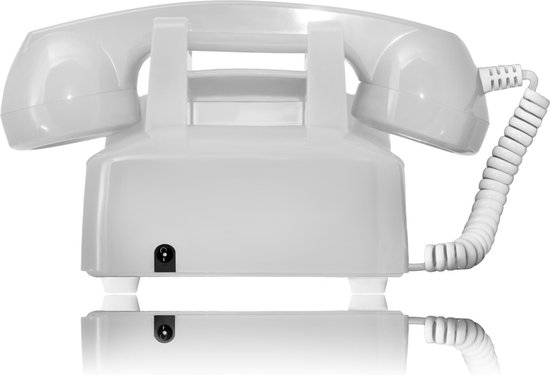 OPIS 60's MOBILE Retro Vaste Telefoon met SIM - Draaischijf - Wit | bol.com