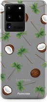 Samsung Galaxy S20 Ultra hoesje TPU Soft Case - Back Cover - Coco Paradise / Kokosnoot / Palmboom