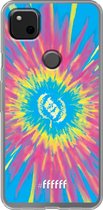 Google Pixel 4a Hoesje Transparant TPU Case - Flower Tie Dye #ffffff