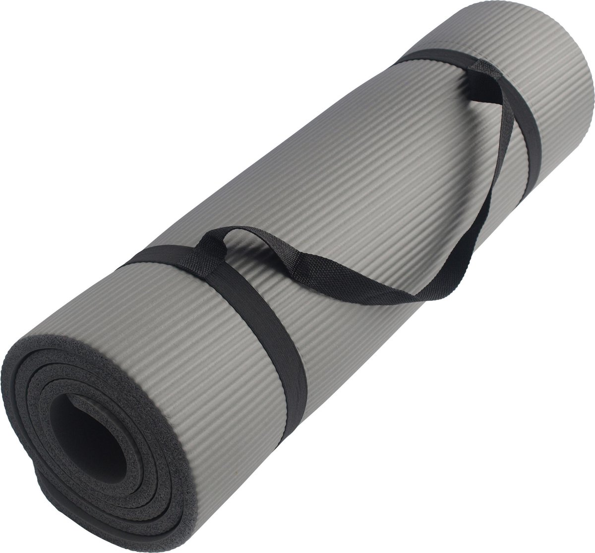 Schildkröt Fitness - Fitnessmat - Afmetingen 180 x 60 x 1 cm - Grijs