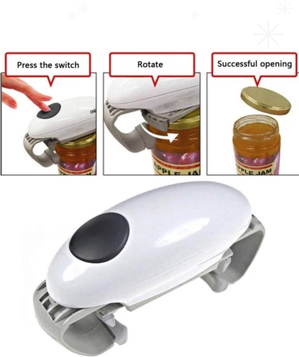 Amosfun Essentiële Inmaakgereedschapset - Potdekselopener, Magnetische Deksellifter En Meetlat - 6 Delig