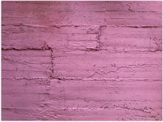 Poster – Muur Roze - 40x30cm Foto op Posterpapier