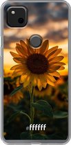 Google Pixel 4a Hoesje Transparant TPU Case - Sunset Sunflower #ffffff