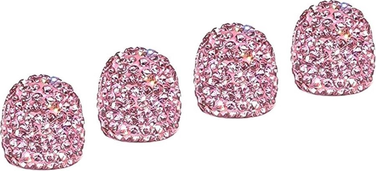 TT-products ventieldoppen Pink Diamond 4 stuks roze