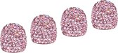 TT-products ventieldoppen Pink Diamond 4 stuks roze