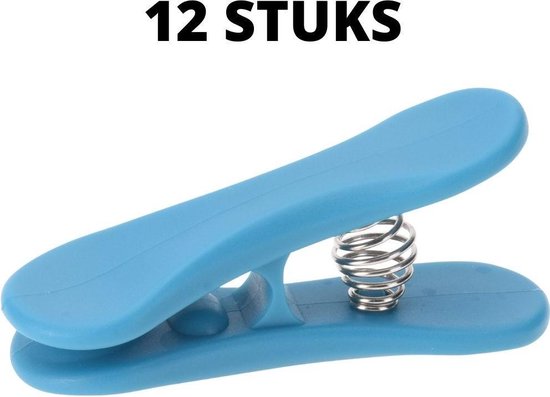 Urban Living Vershoudclips/afsluitclips - 10x - kunststof - 8 en 10 cm