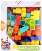Building Block - Bouwblokken 80 stuks - speel blokken