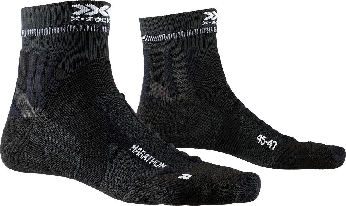 X-socks Hardloopsokken Marathon Nylon Zwart Maat 42/44