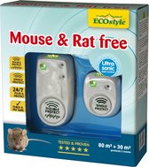 Ecostyle Mouse & Rat Free - Ongediertebestrijding - 80+30 m2 2 stuks