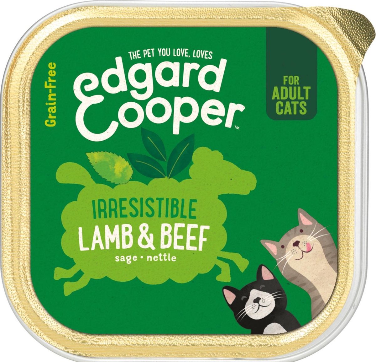 Edgard & Cooper Lam & Rund Kuipje – Voor volwassen katten – Kattenvoer – 85g Edgard & Cooper Lam & Rund Kuipje – Voor volwassen katten – Kattenvoer – 85g