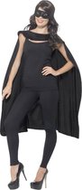 Zorro Kostuum | Zwarte Cape En Oogmasker Superheld Zorro Kostuum | One Size | Carnaval kostuum | Verkleedkleding