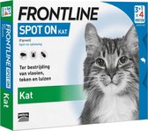 Frontline Spot On - Kat -Tegen vlooien en teken - 4 pipetten