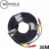 Trendnet TV-DC102 coax-kabel BNC, 2.1mm 30 m Zwart