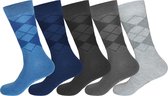 3 Paar Sokken Heren Maat 43 46 Mode Design - Assorti Kleuren - Beenmode - Kousen