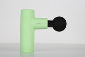 LifeLoom® Krachtige Mini Pocket Massagegun Mint Groen - Mini Uitvoering - Makkelijk Mee Te nemen - 5 snelheden - Fasciaal Therapie - Spiermassage - Trigger Point - Nek - Rug - Armen - Benen -