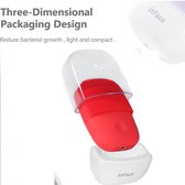 InFace Facial 2 Reinigingsborstel Sonic Cleanser-Wash IPX7 Waterproof Silicone Facial Cleaning Brush upgrade-versie-Rood