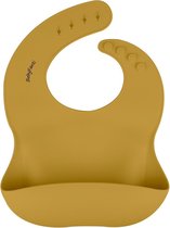 BabyFanti Slabbetje Mosterd - Siliconen - Duurzaam - Baby - Peuter - Dreumes - Servies - Babyeetset - Onderweg