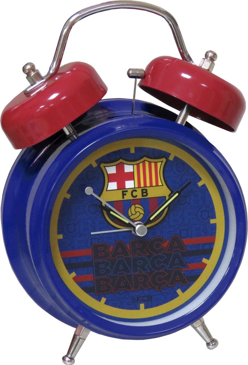 FC Barcelona Wekker - 18 x 13 cm - Blauw