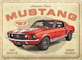Wandbord - Ford Mustang GT 1967 American Classic