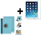 Geschikt voor iPad 2020 hoesje + 2020 Screenprotector - 10.2 inch - Tablet Cover Case Turquoise + Screenprotector