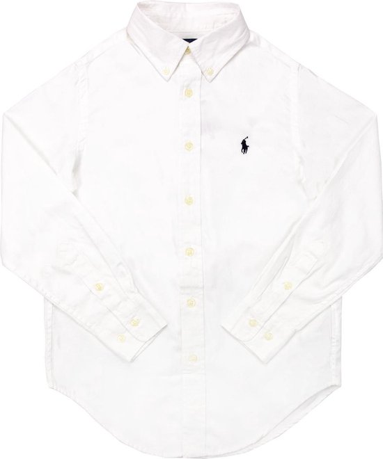 geleidelijk St Verbinding Polo Ralph Lauren Wit Overhemd Kinderen - Maat 16/ 176 | bol.com