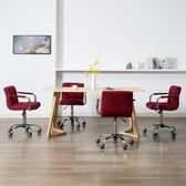 Eetkamerstoelen verstelbaar set van 4 stuks (Incl LW anti kras viltjes) - Eetkamer stoelen - Extra stoelen voor huiskamer - Bureau stoel - Dineerstoelen – Tafelstoelen