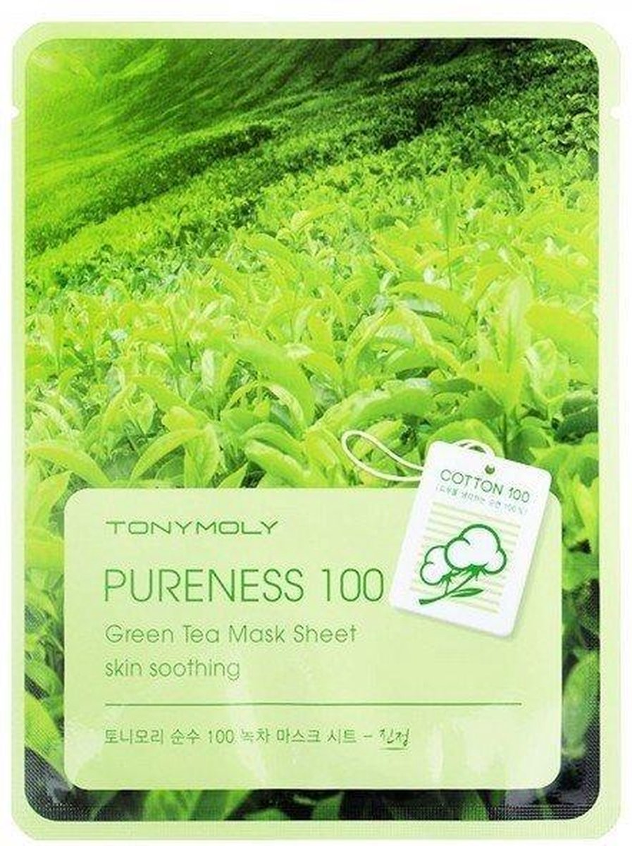 TONYMOLY Pureness 100 Mask Sheet – Green Tea - TONYMOLY