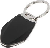 WL4 RFID luxe tag zwart met metaal en serienummer en met key ring (Set van 5 stuks)