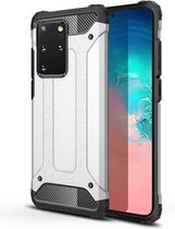 FONU Hybrid Armor Case Hoesje Samsung Galaxy S20 Plus - Zilver
