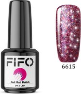 FIFO Nails, Elite Platinum Thermo Gel Polish - Metallic - Thermo Gellak - Temperatuurgevoelige nagellak - Thermische nagellak - Temperatuur veranderende - Kleur veranderende - XL - #015 ( Roo
