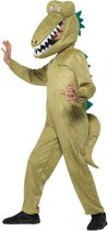 Smiffys Kinder Kostuum -Kids tm 9 jaar- Roald Dahl Deluxe Enormous Crocodile Groen