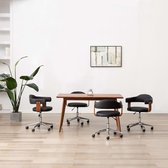 Eetkamerstoelen verstelbaar set van 4 stuks (Incl LW anti kras viltjes) - Eetkamer stoelen - Extra stoelen voor huiskamer - Bureau stoel - Dineerstoelen – Tafelstoelen