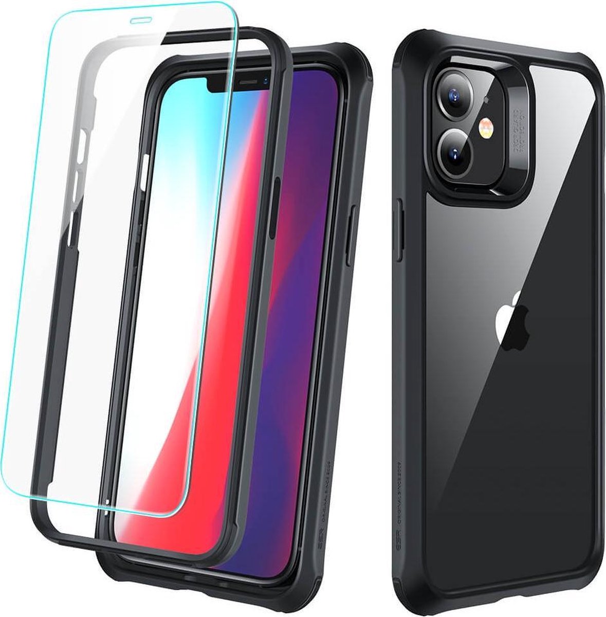 ESR Alliance en TPU hoesje voor iPhone 12 mini - zwart