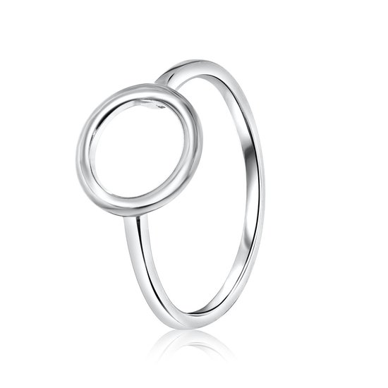 Lucardi - Dames geplateerde ring - sieraden - moederdagcadeau zilver, Zilver, Zirkonia Lucardi - Dames geplateerde ring - sieraden - moederdagcadeau zilver, Zilver, Zirkonia