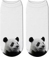 Enkelsokken Panda - Pandaberen enkelsokken - Fotoprint - Unisex Maat 36-41