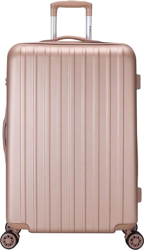Decent Tranporto-One Grote koffer - 76 cm - TSA slot - Salmon Pink