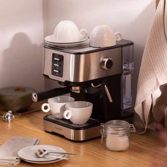 CREATE THERA EASY Express Koffiezetapparaat Zilver Geschikt voor Cappuccino en