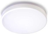 B.K.Licht - LED Badkamerverlichting - witte plafondlamp - badkamerlamp met 1 lichtpunt - IP54  - Ø22cm - 4.000K - 1.600Lm - 15W