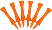 Golfers Club stap hoogte tees, Step Height Tees - Fluoriserend oranje 50 mm